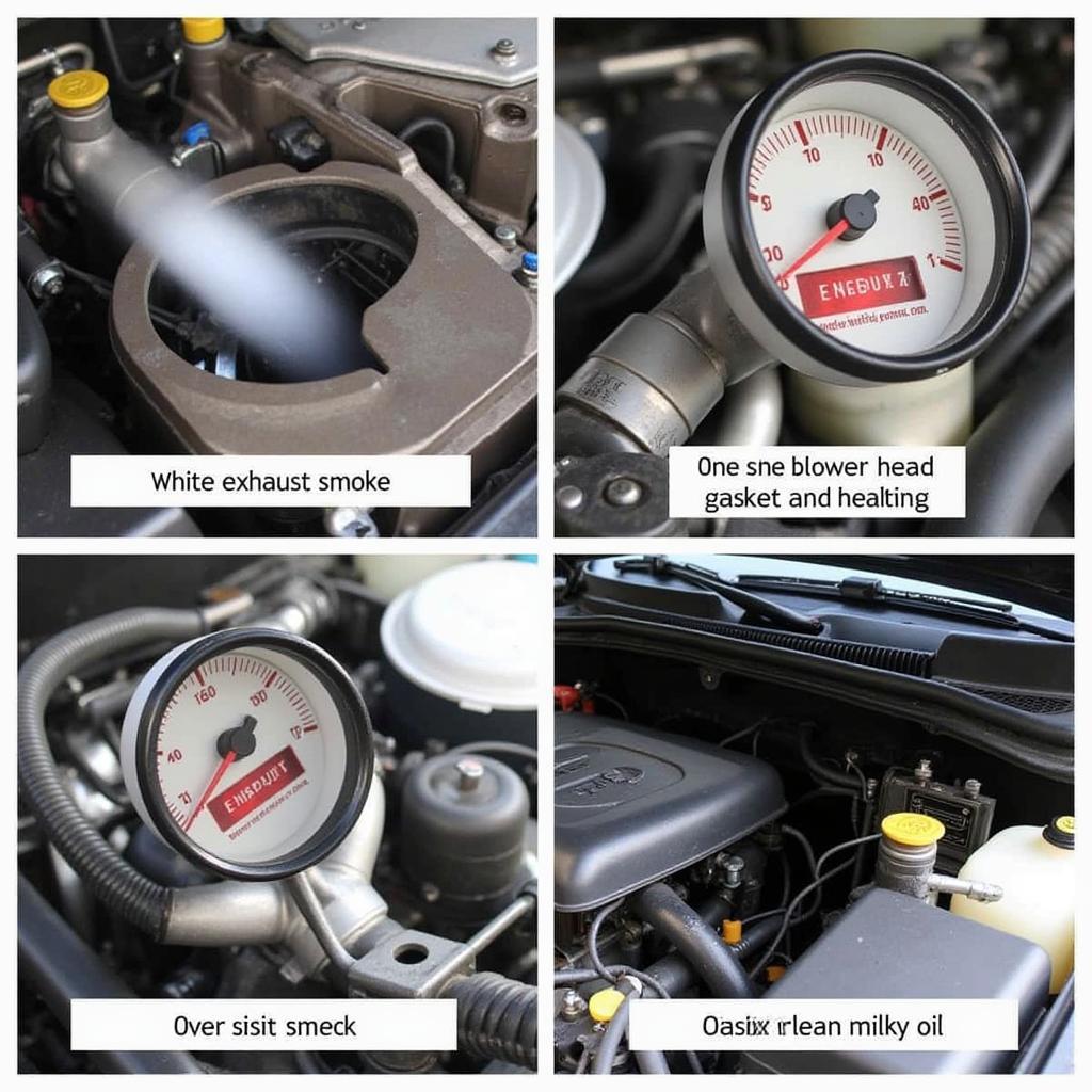 Blown Head Gasket Symptoms: White Smoke, Overheating, Milky Oil