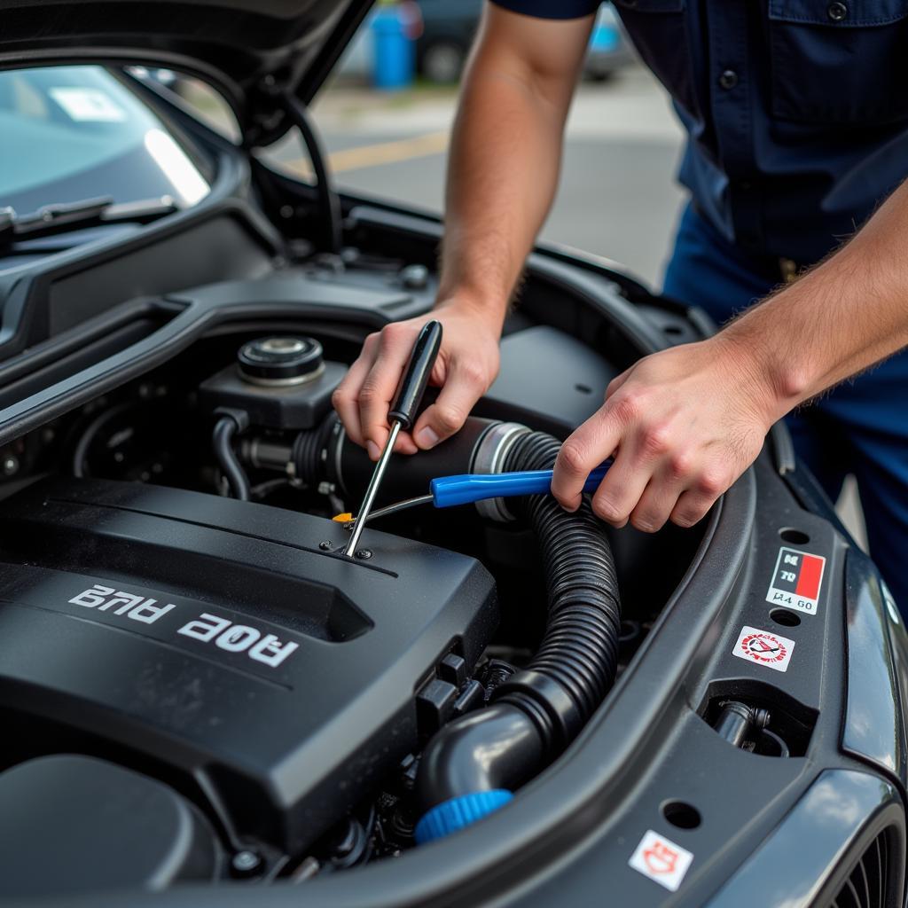 BMW Engine Compartment Inspection