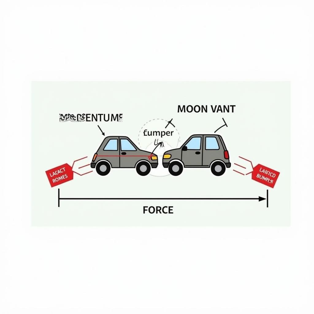 Bumper Car Collision Physics Diagram