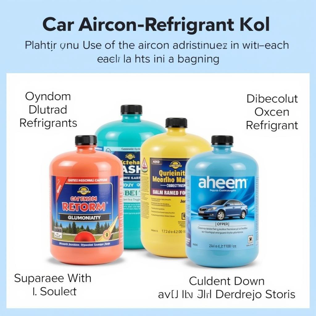 Different Types of Car Aircon Refrigerants