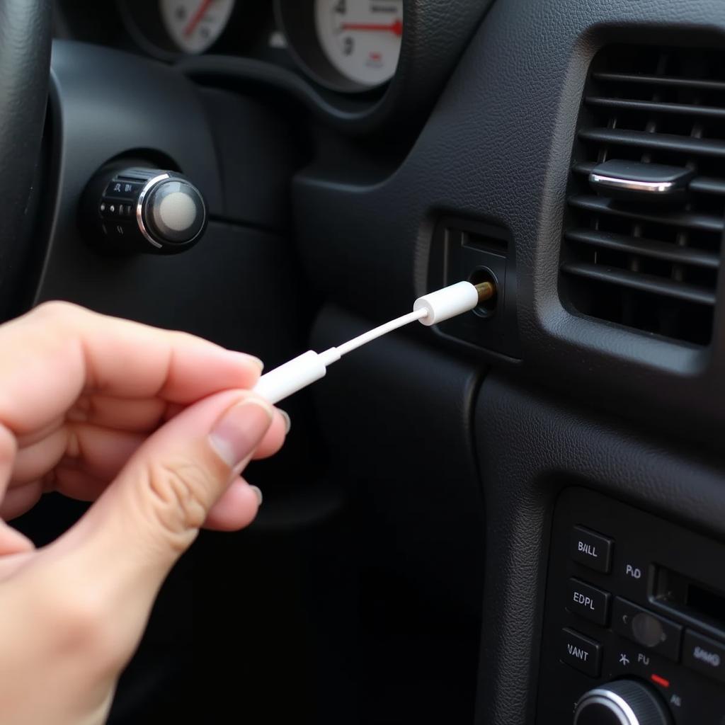 Car AUX Cable Connection