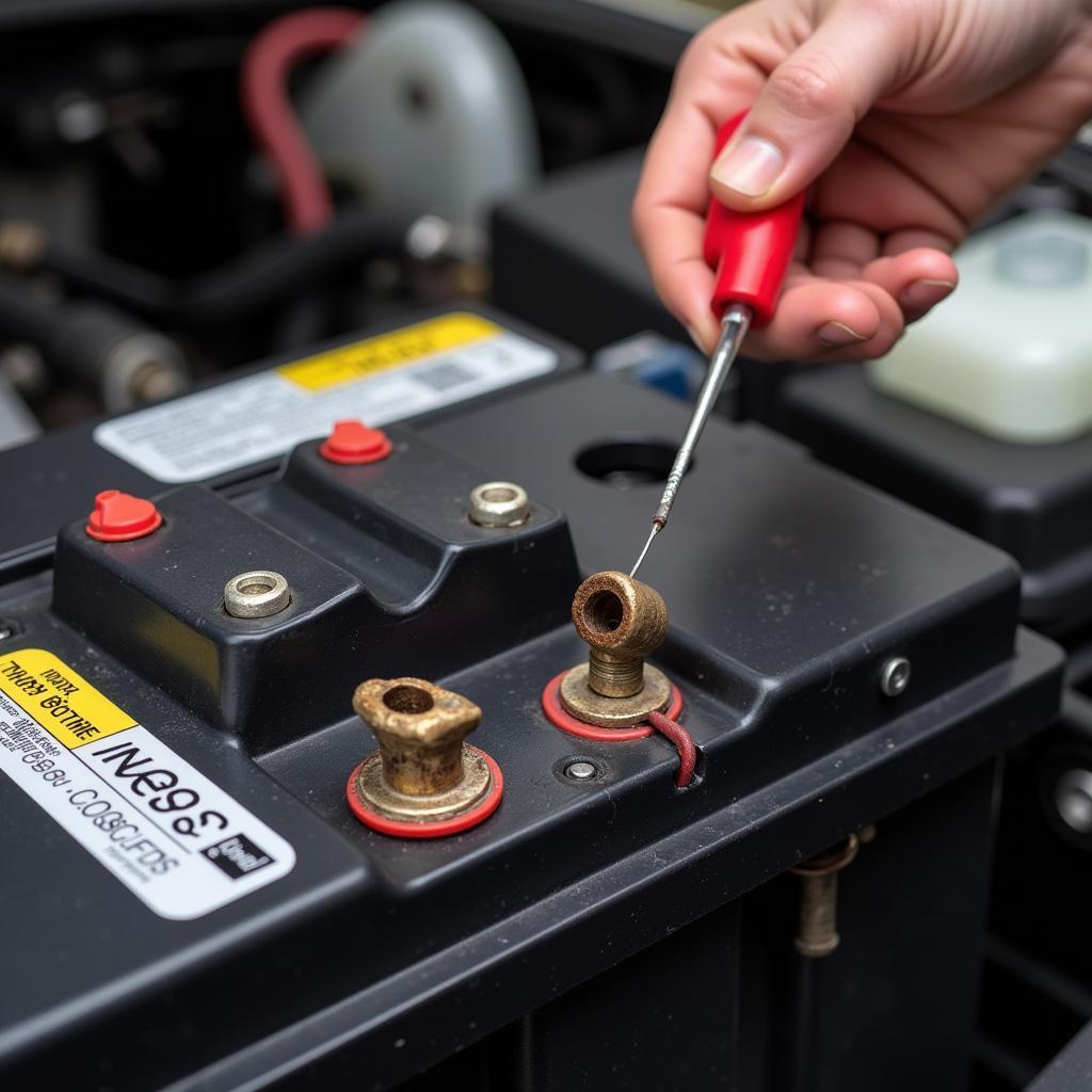 Cleaning Car Battery Terminals