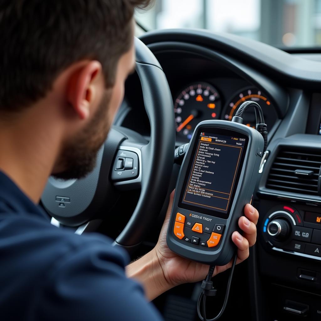 Checking Car Diagnostic Trouble Codes with an OBD-II Scanner