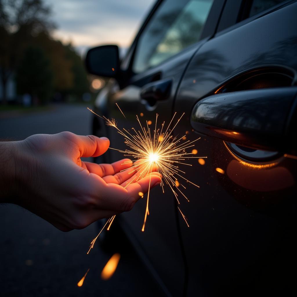 Car Door Static Electricity Discharge