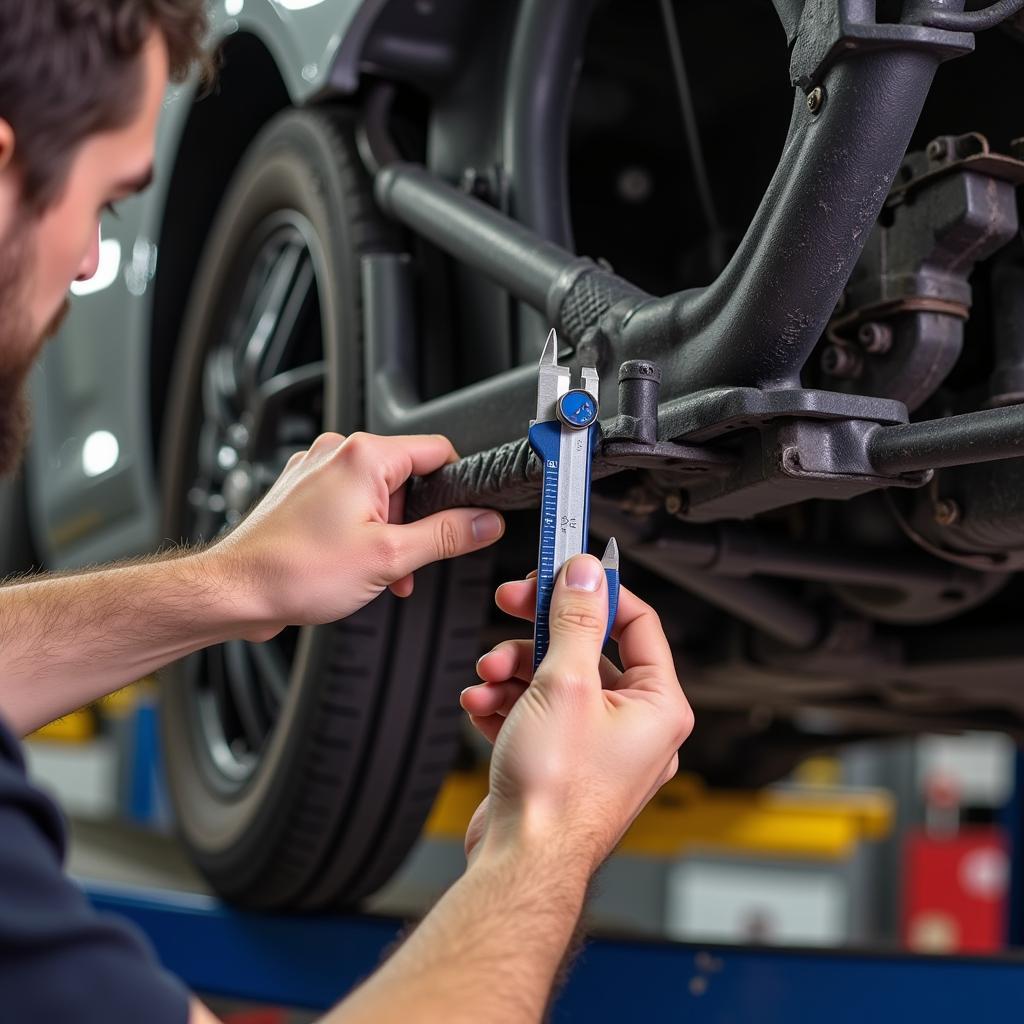 Measuring Car Frame Crack