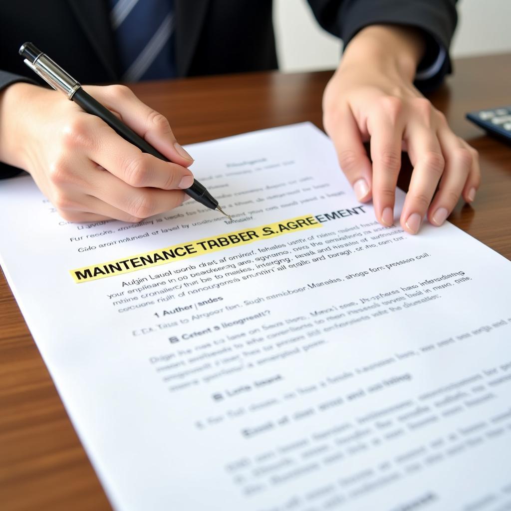 Car Lease Maintenance Agreement Review