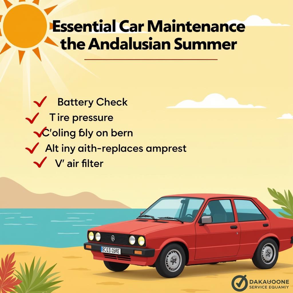 Car Maintenance Checklist for Andalusia Summer