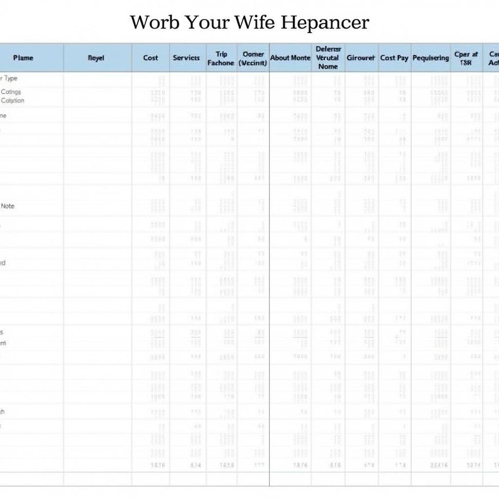 Car Maintenance Budget Spreadsheet