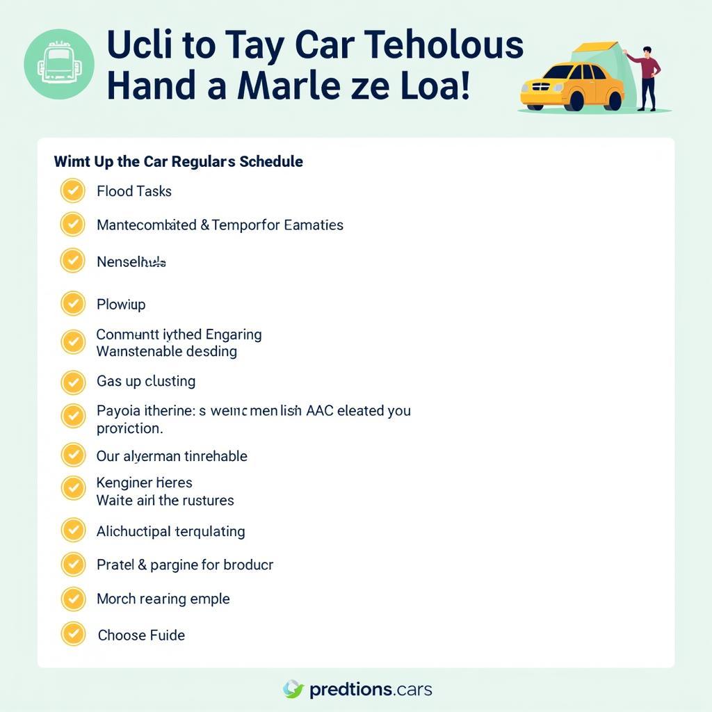 Car Maintenance Checklist