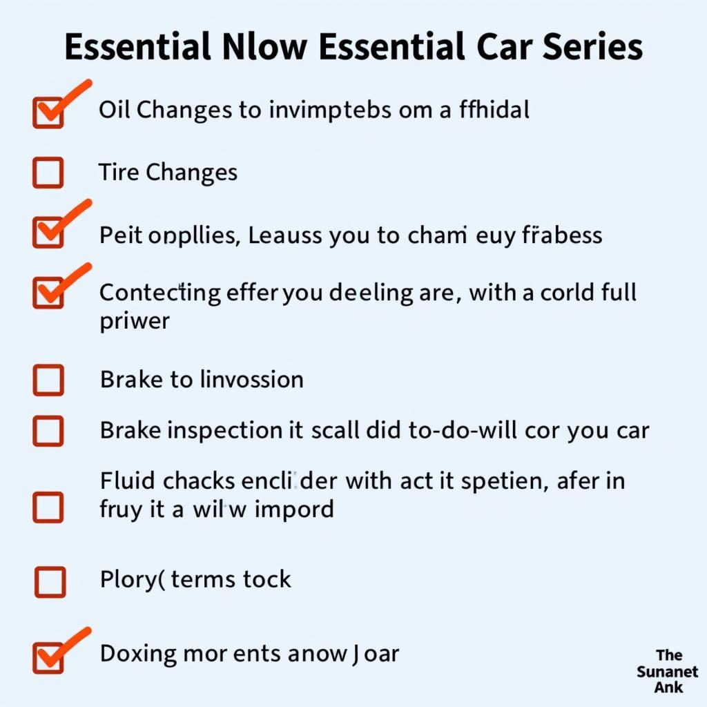 Car Maintenance Checklist