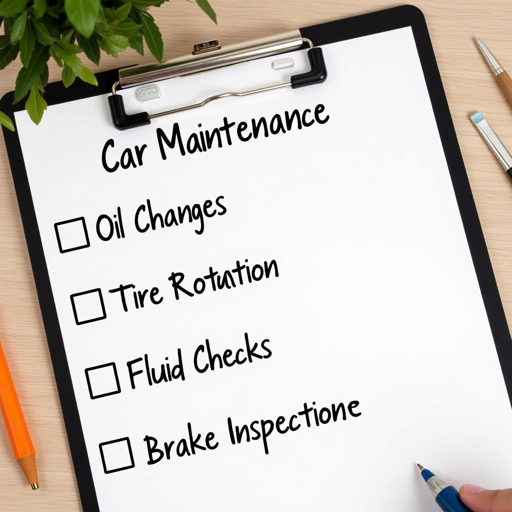 Car Maintenance Checklist