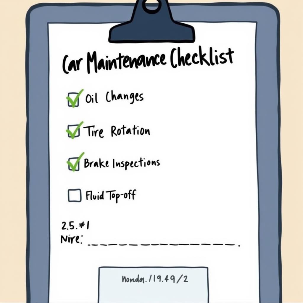 Car Maintenance Checklist