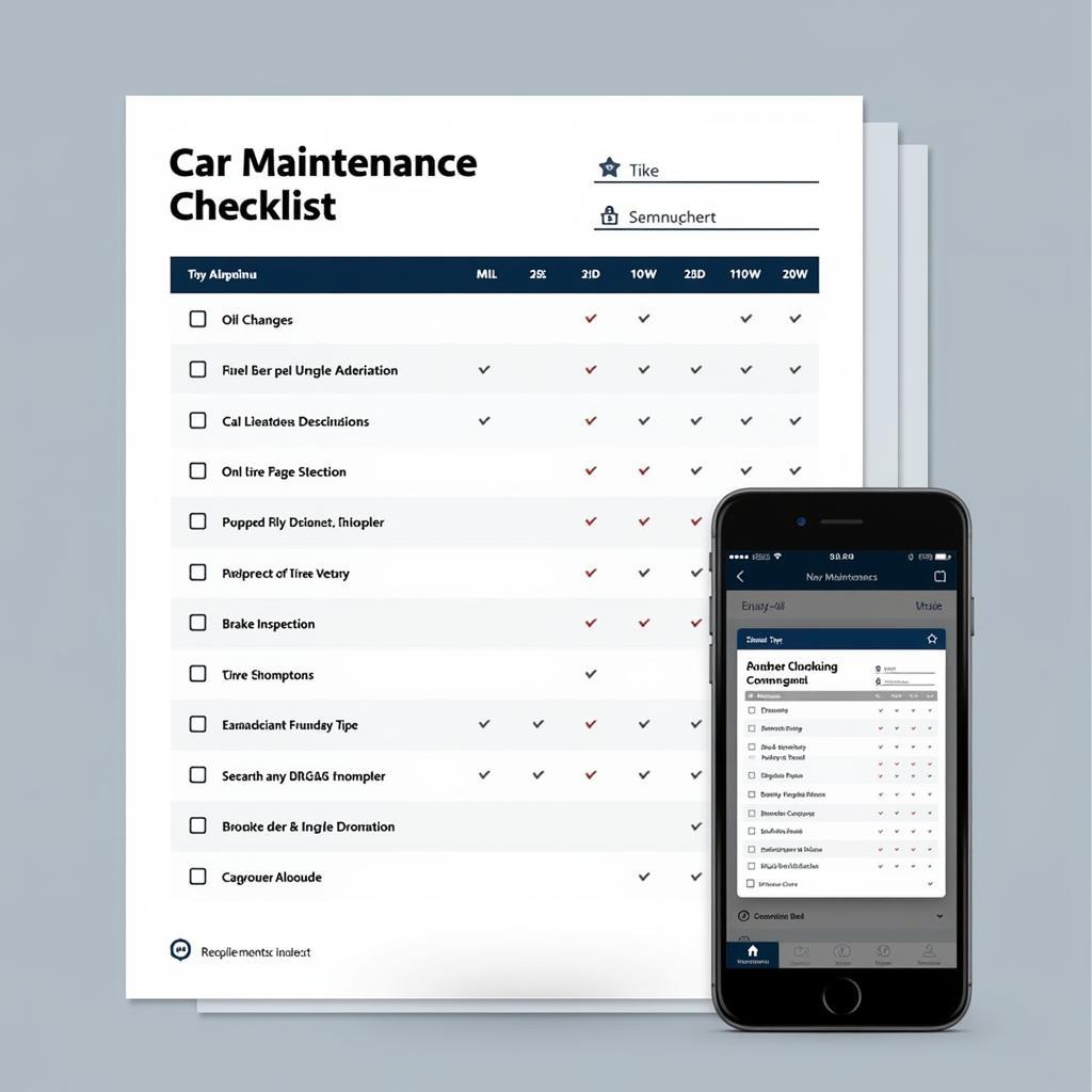 Car Maintenance Checklist