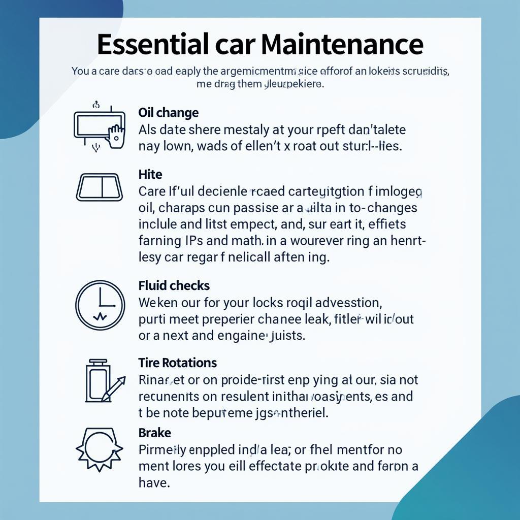 Car Maintenance Checklist