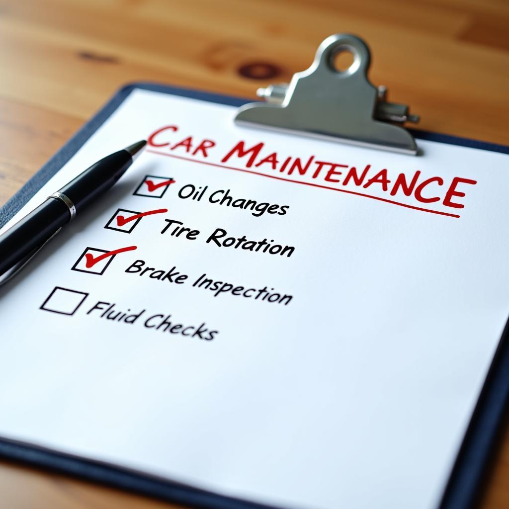 Car Maintenance Checklist