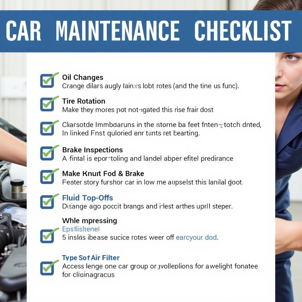 Car Maintenance Checklist