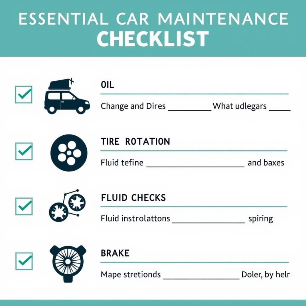 Car Maintenance Checklist - Essential Checks