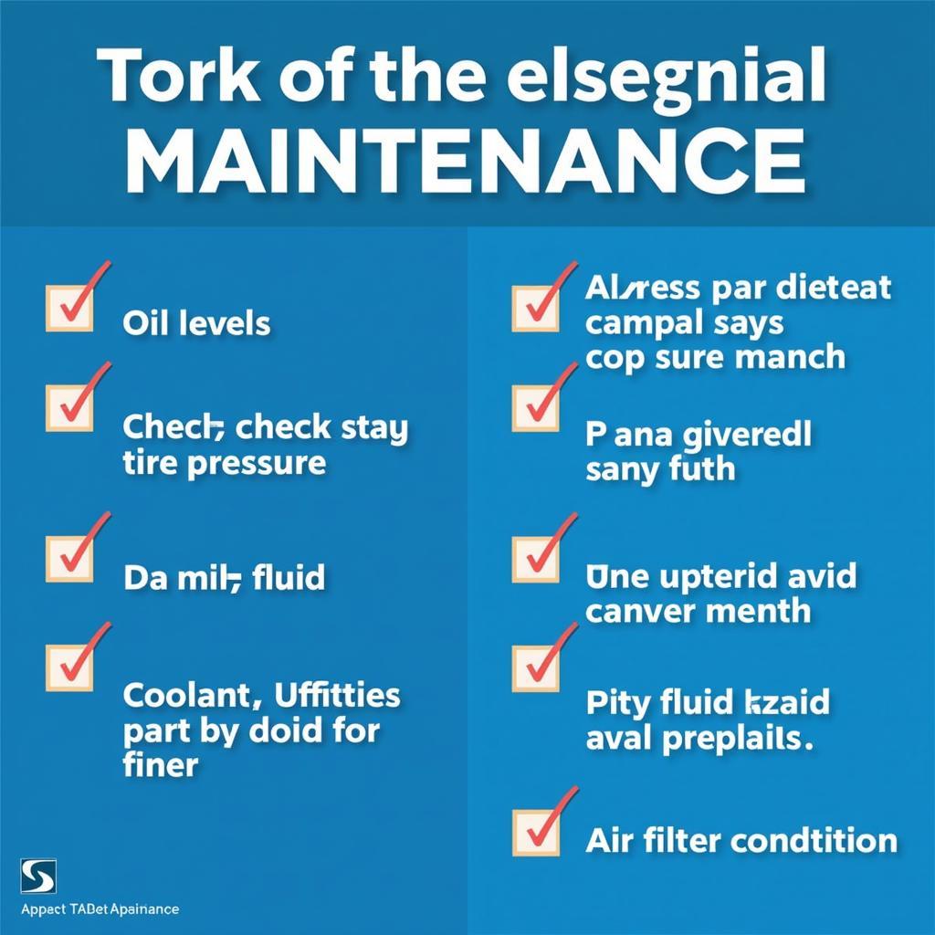 Car Maintenance Checklist - Essential Tasks