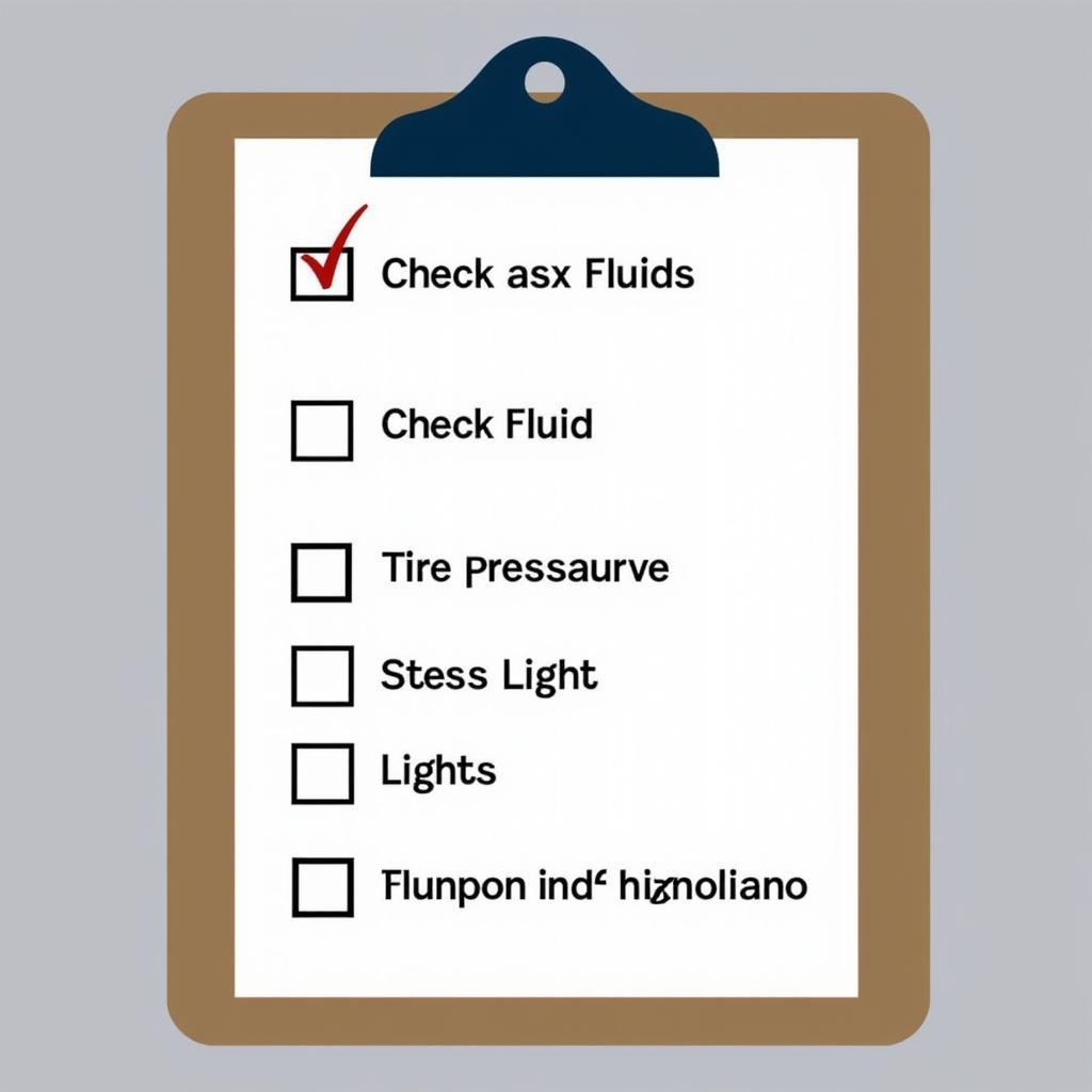 Car Maintenance Checklist