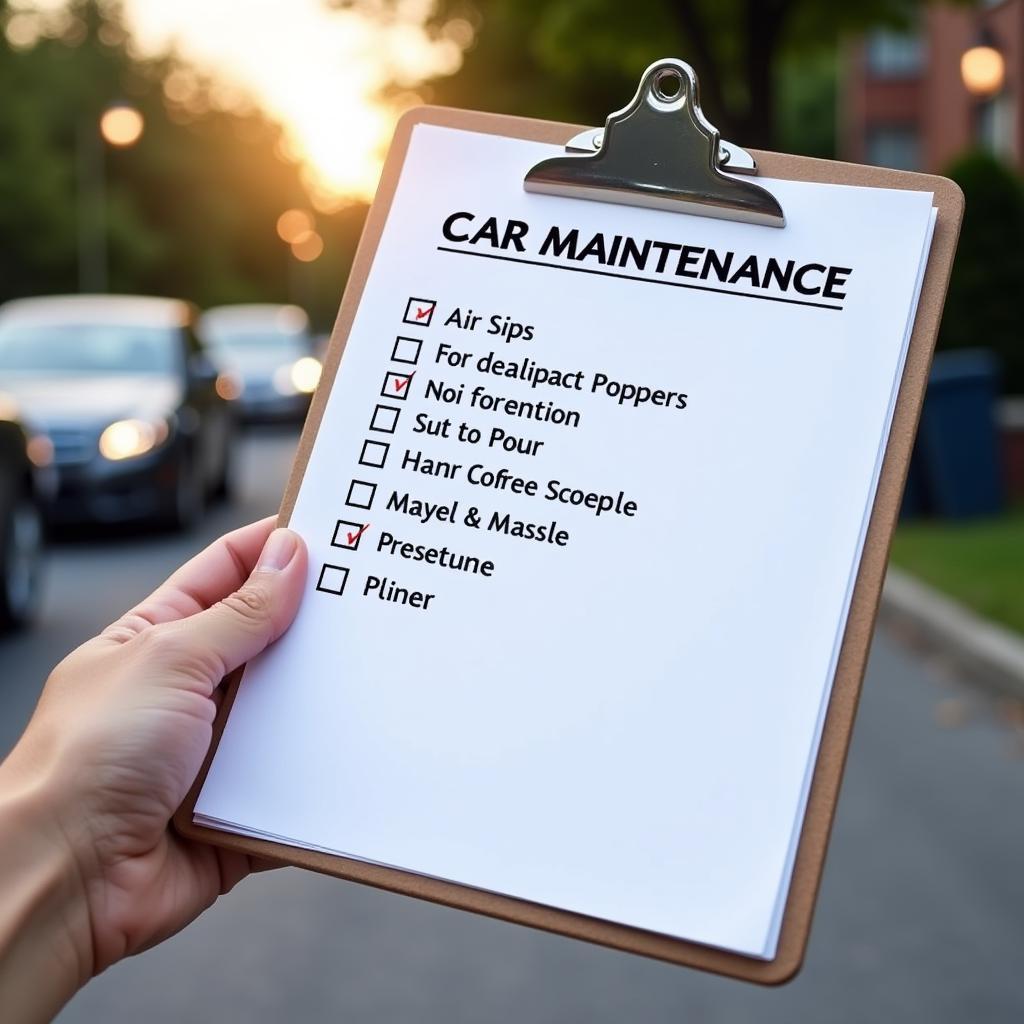 Car Maintenance Checklist Monroe OH