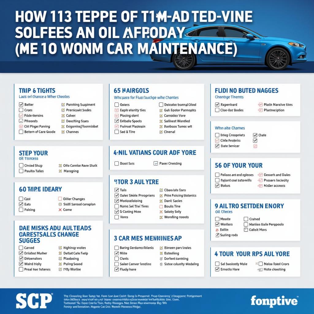 Car Maintenance Checklist: Oil, Tire, Fluid