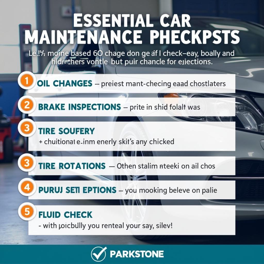 Car Maintenance Checklist Parkstone