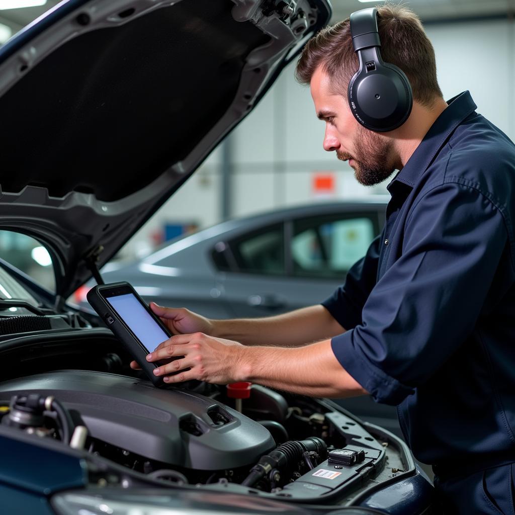 Checking Car Engine in Chester