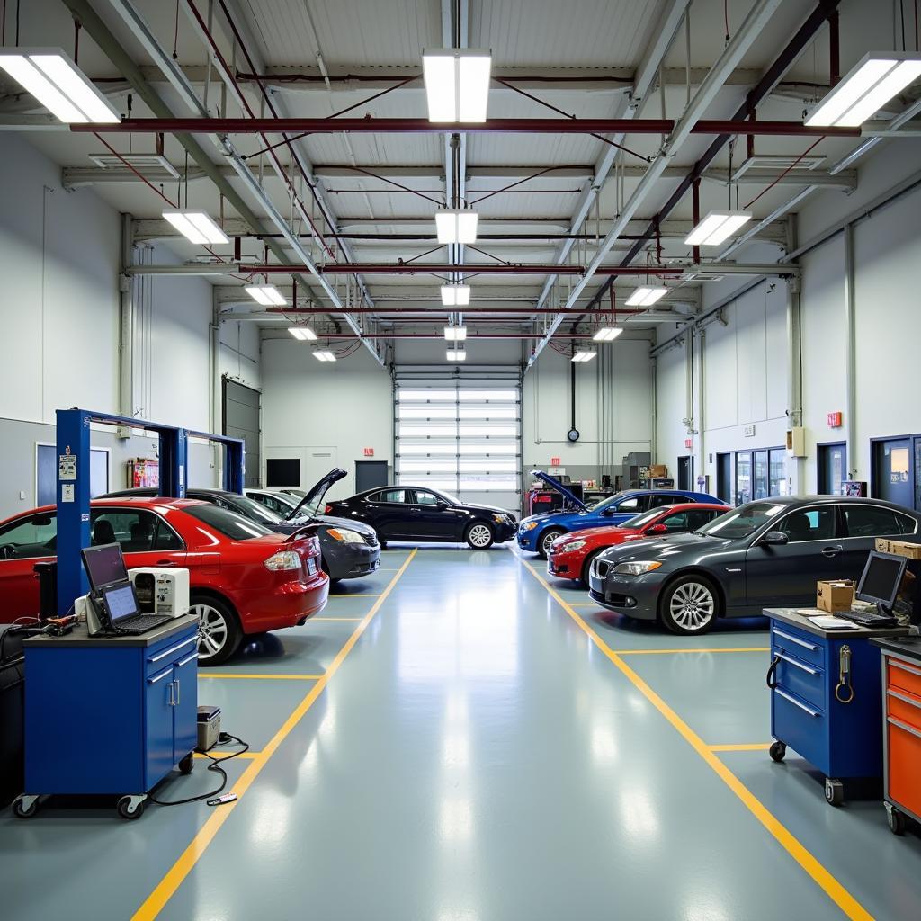 Well-Equipped Auto Shop for Evening Courses