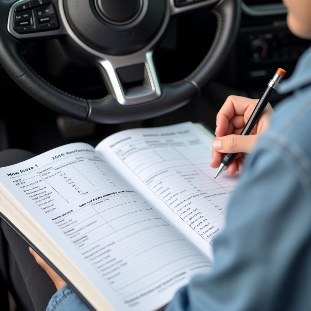 Maintaining a Car Maintenance Log Book