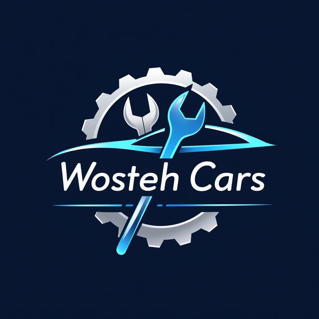 Car Maintenance Shop Vector Logo Design