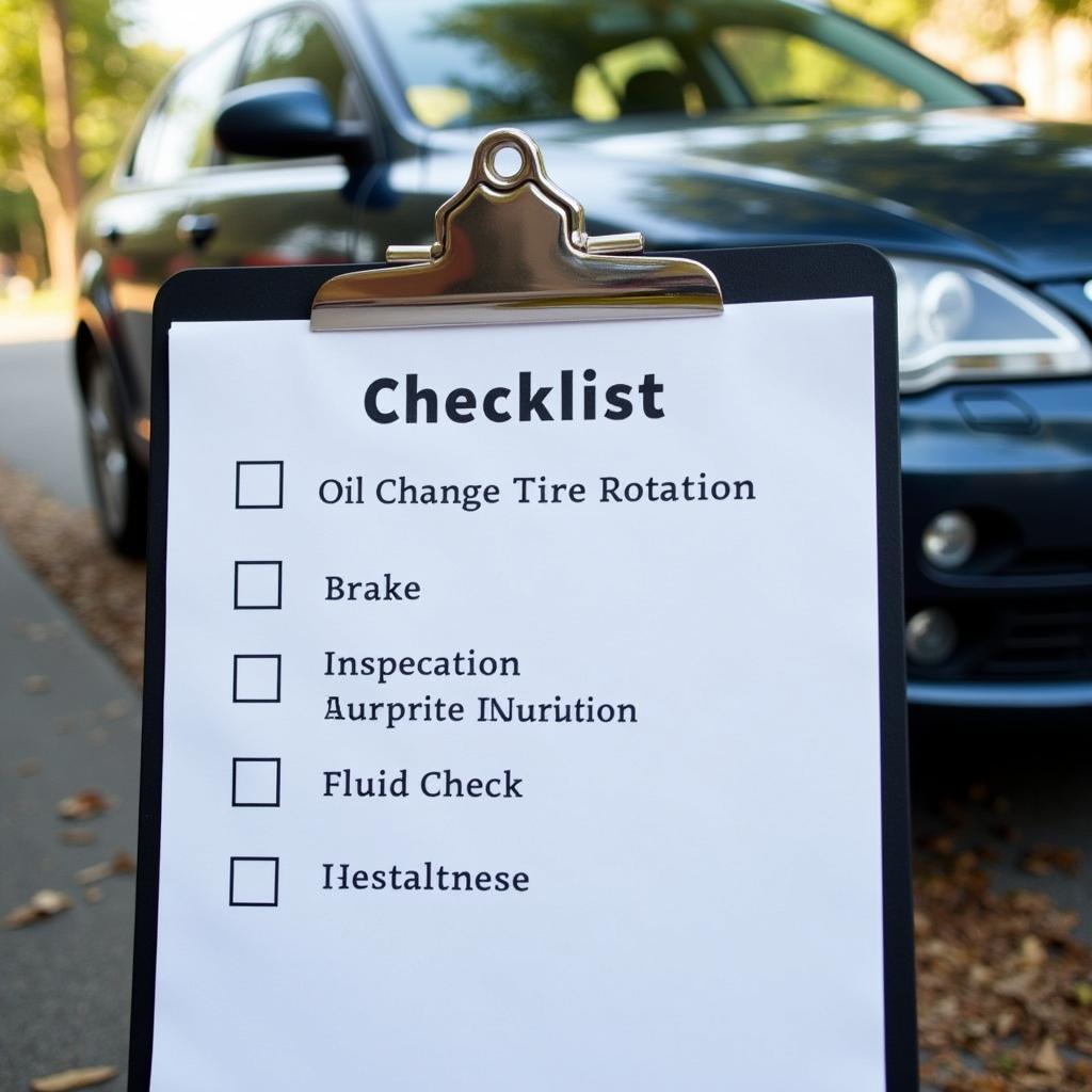 Car Maintenance Checklist in Vicksburg