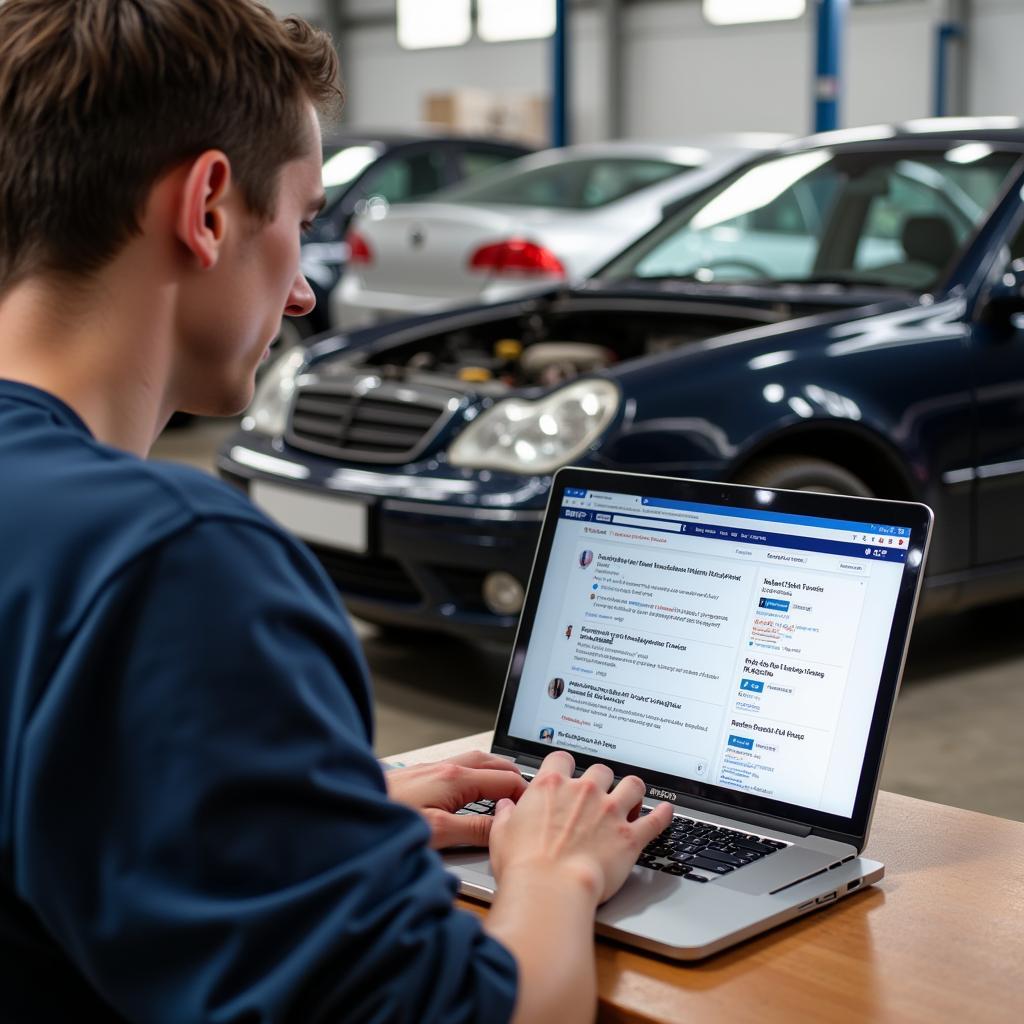 Finding solutions to car problems with the help of online mechanics forums.