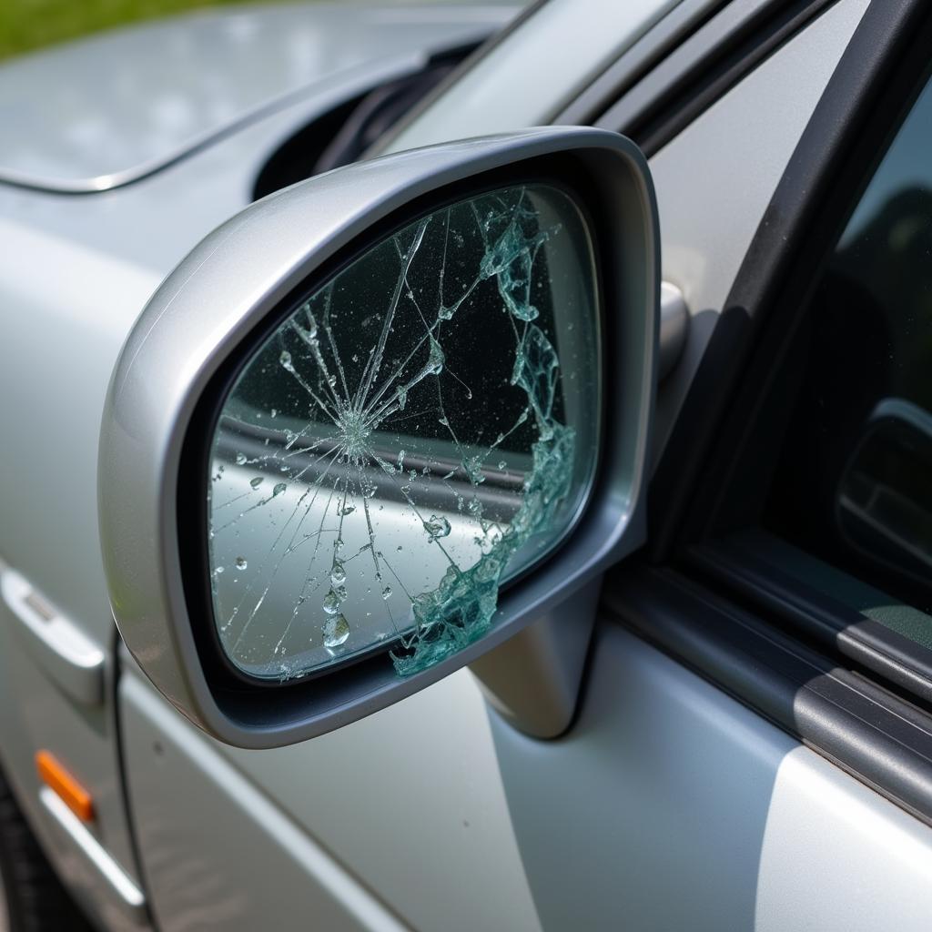 Assessing Car Mirror Damage