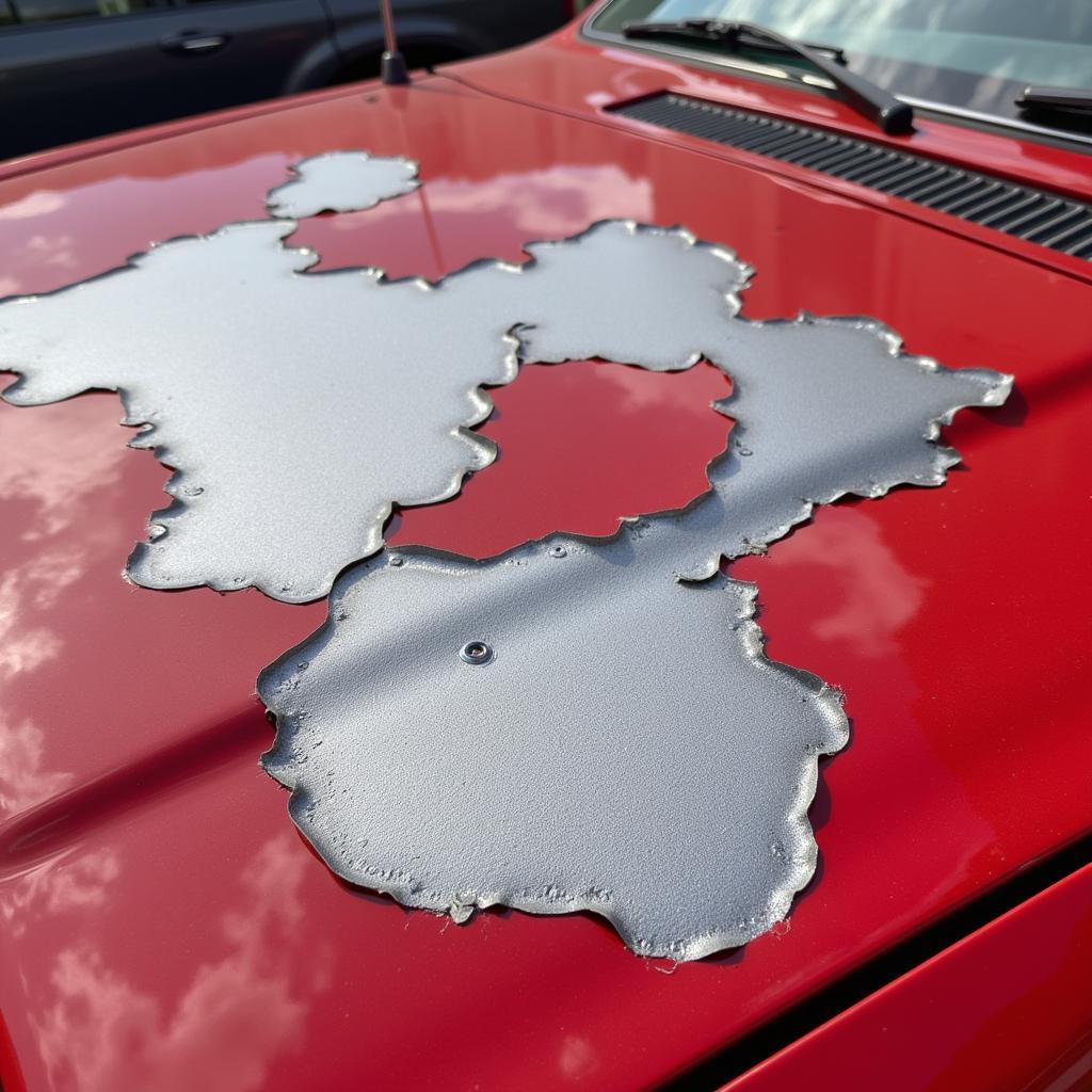 Peeling Clear Coat on Car Hood