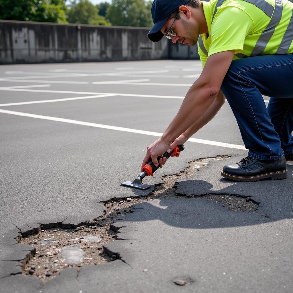 Car park surface inspection in the UK