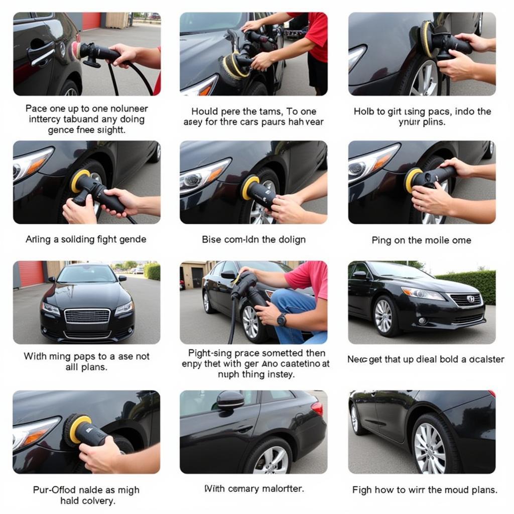 Car Polishing Process with Dual-Action Polisher