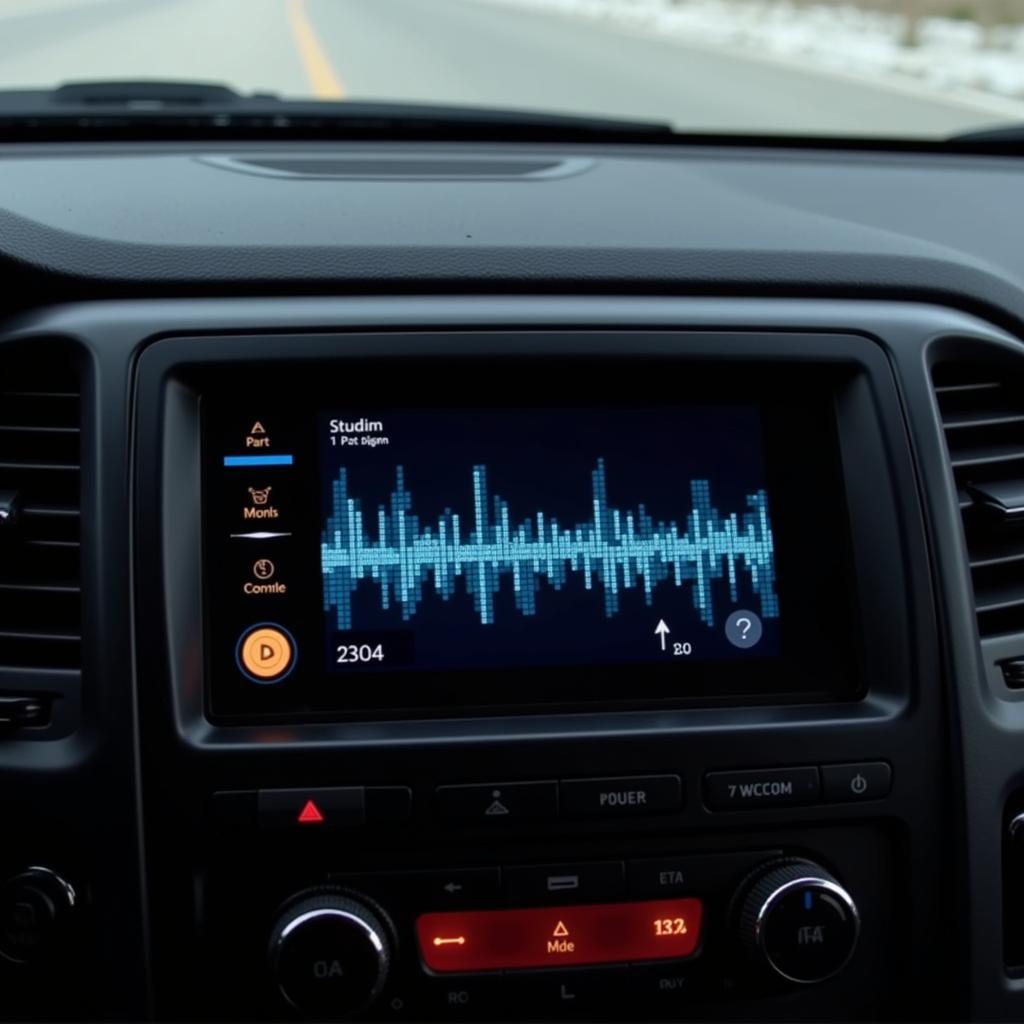 Car Radio Showing Static Interference