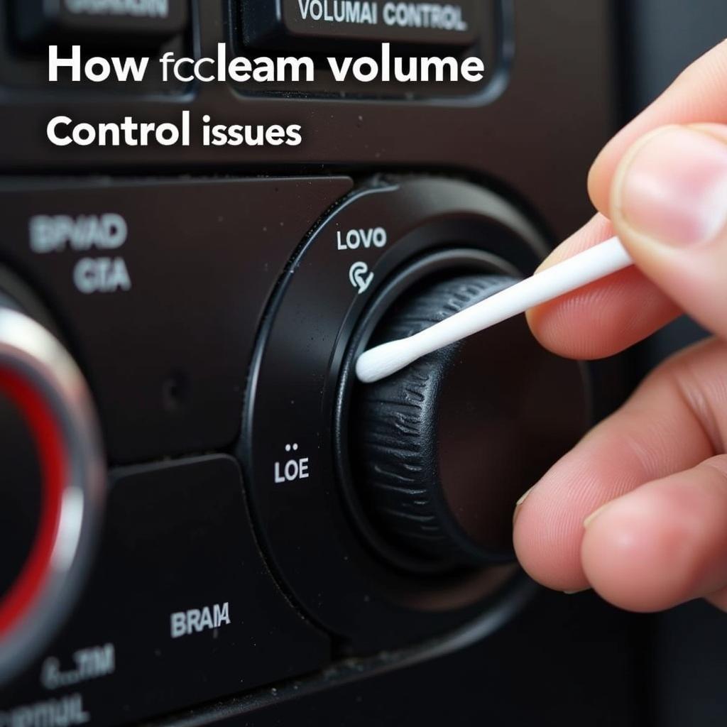 Cleaning Car Radio Volume Control