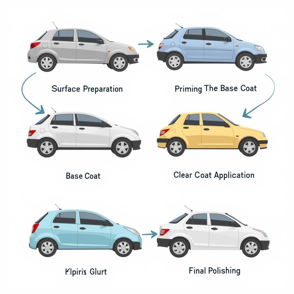 Car Repainting Process Steps