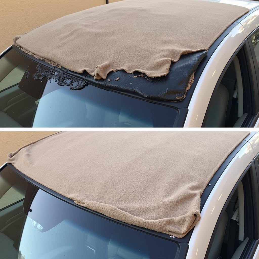 Car Roof Liner Damage From Heat