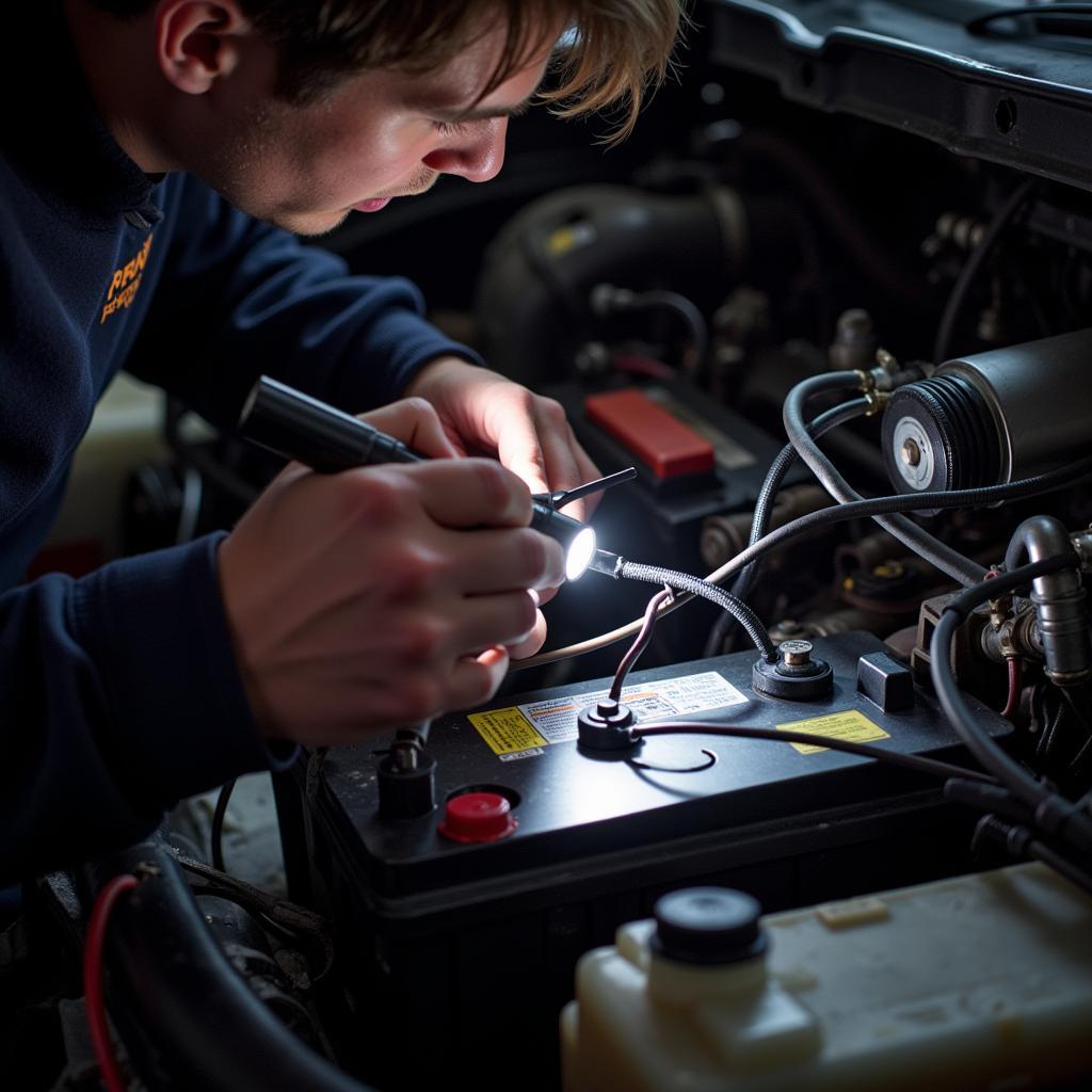 Inspecting Car Wiring for Self Motor Problems