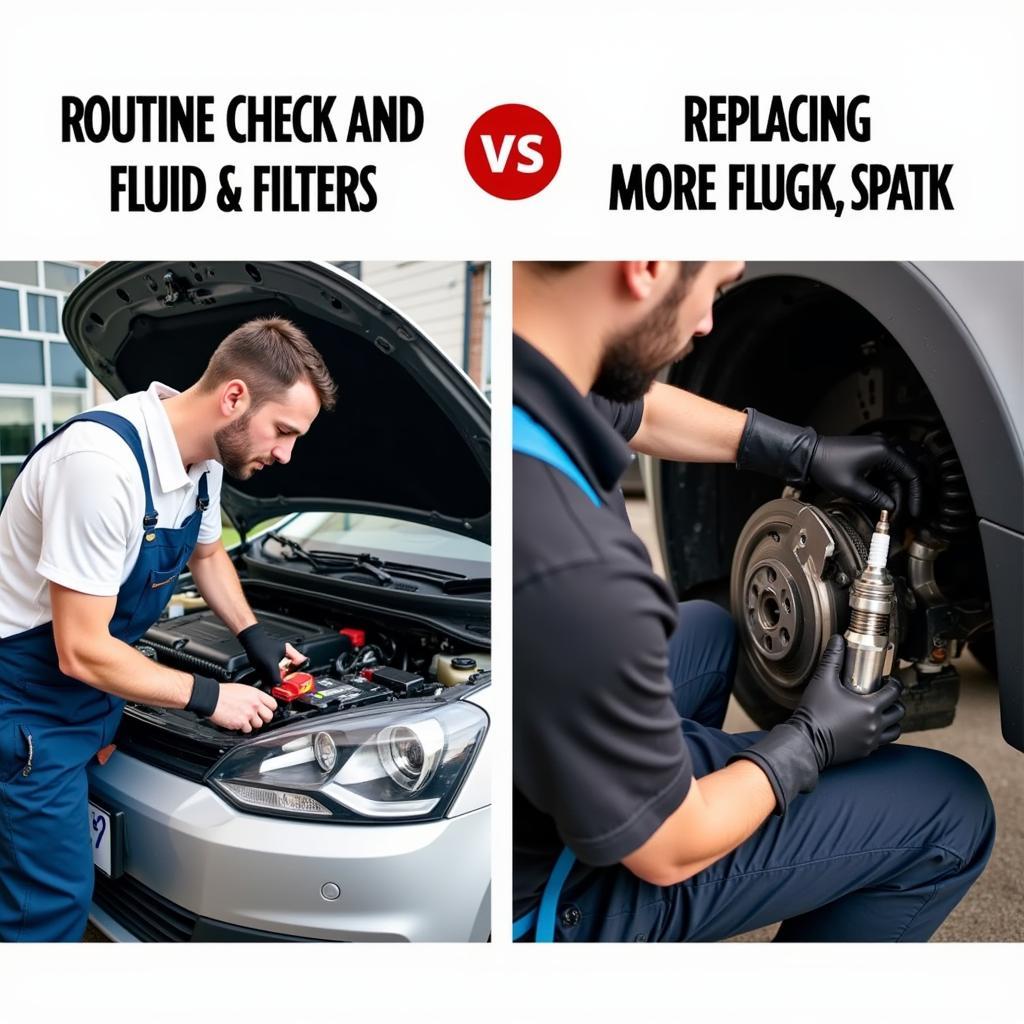 Car Service vs. Maintenance Check