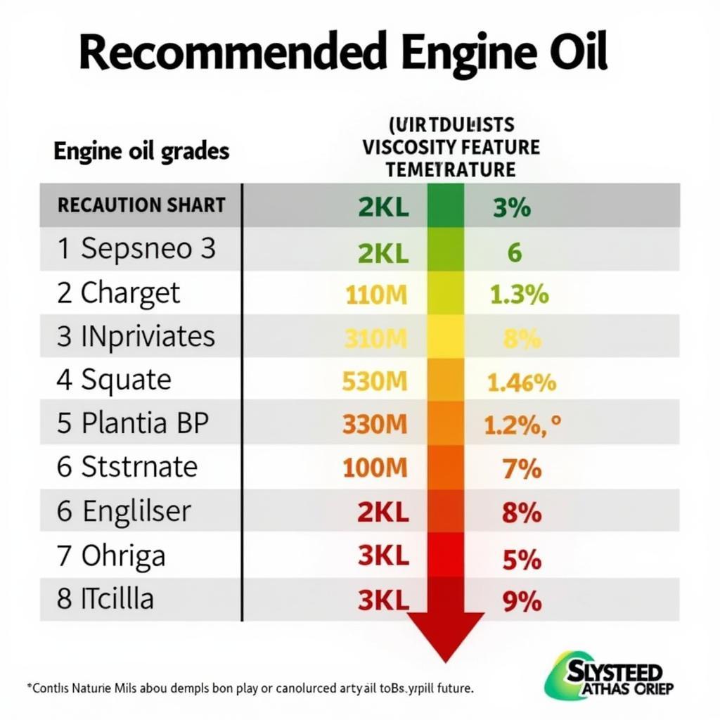 Car Specs Engine Oil Viscosity Chart