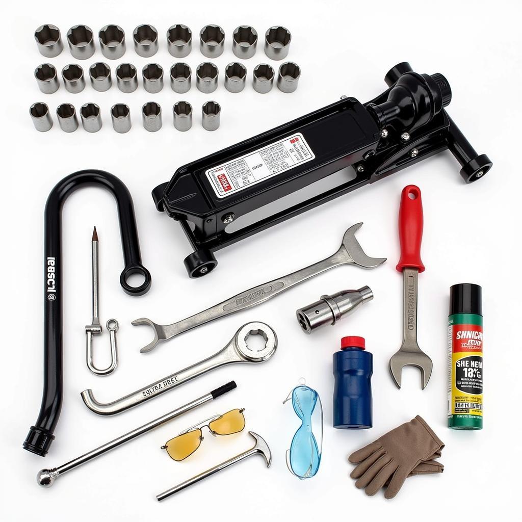 Car Strut Removal Tools Preparation