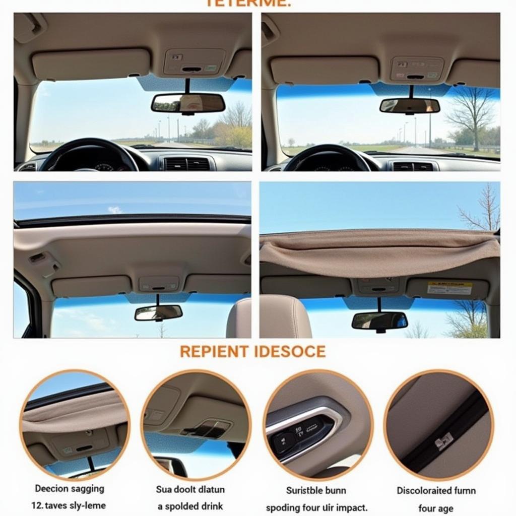 Common Causes of Car Upholstery Ceiling Damage