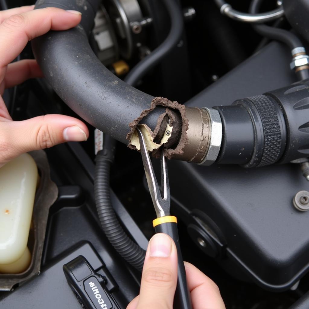 Replacing a Damaged Car Vacuum Hose