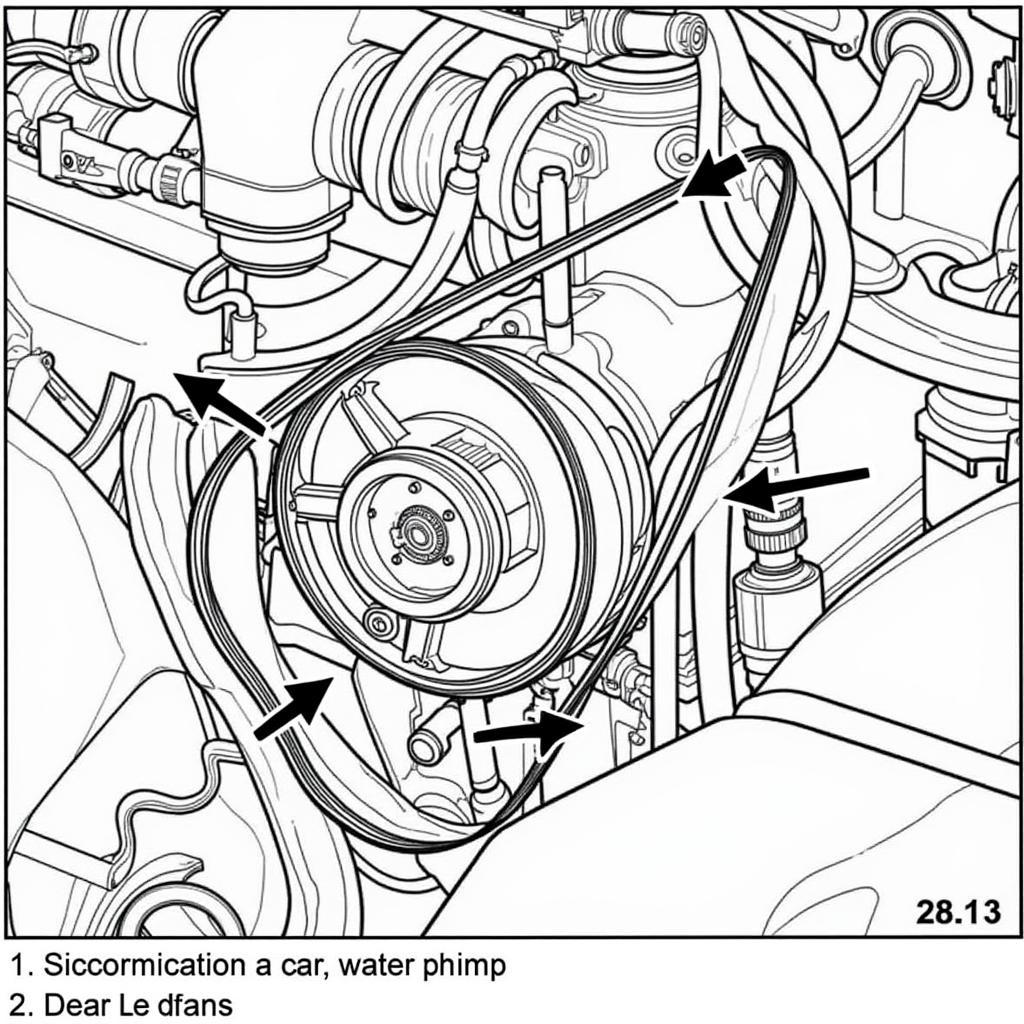 Car Water Pump Location Diagram