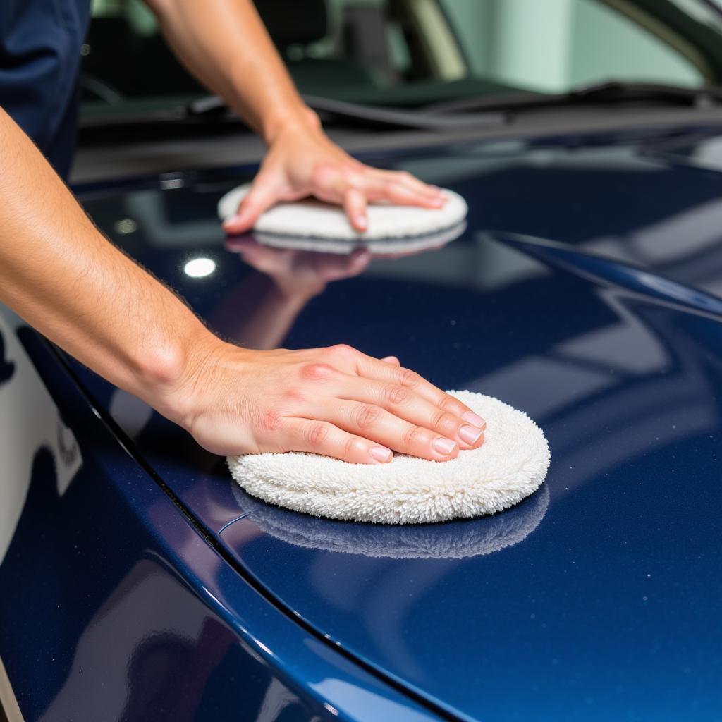 Waxing a Car for Clear Coat Protection