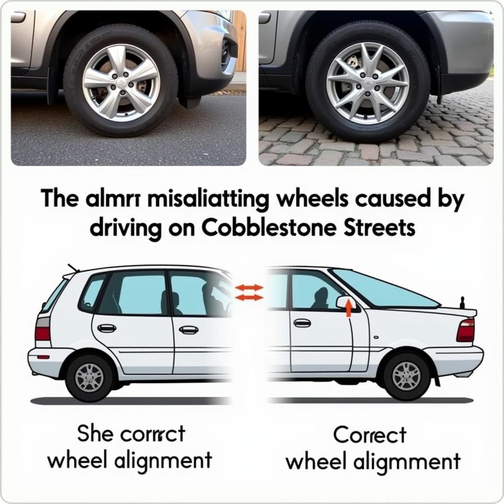 Car Wheel Alignment Issues on Cobblestone Roads