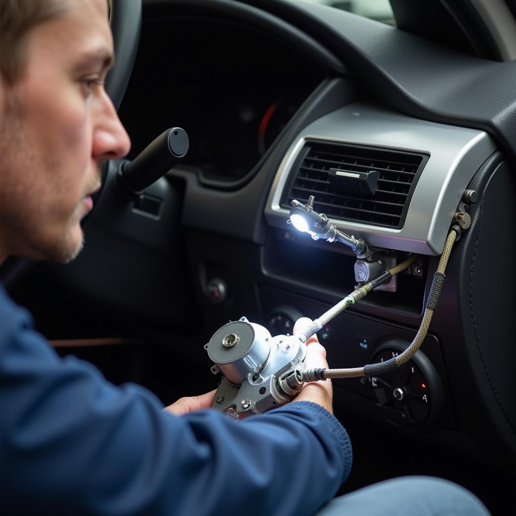 Inspecting a Car Window Regulator